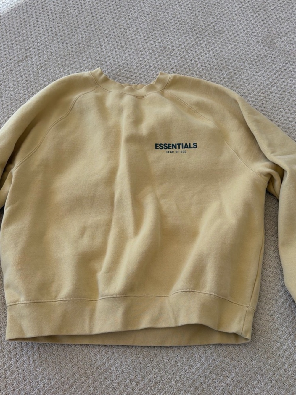 Fear of God Essentials Crewneck Sweatshirt - yellow